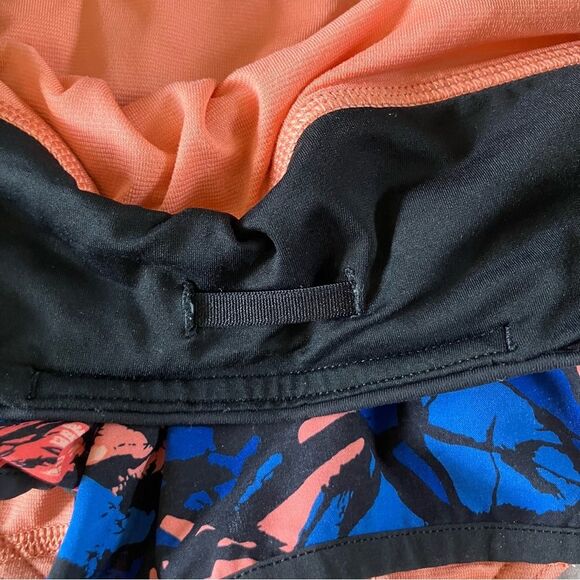Lululemon Orange Blue Paint Storm Harbor Lightweight Gym Run Workout Shorts 4 - Picture 7 of 15